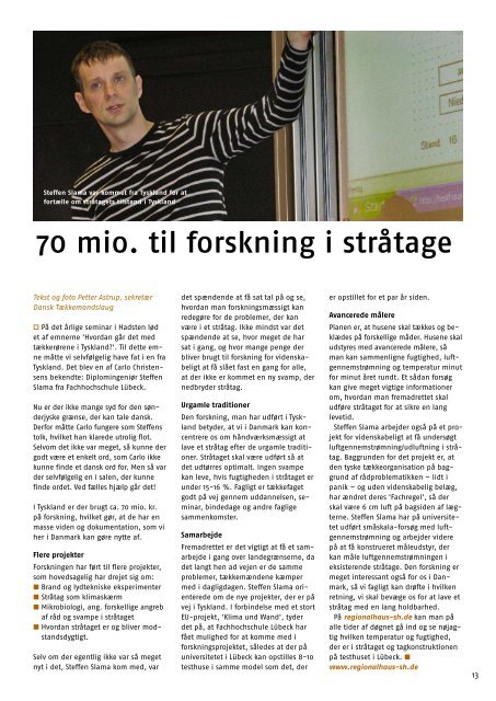 Tækkemanden 1/2010 - Dansk Tækkemandslaug