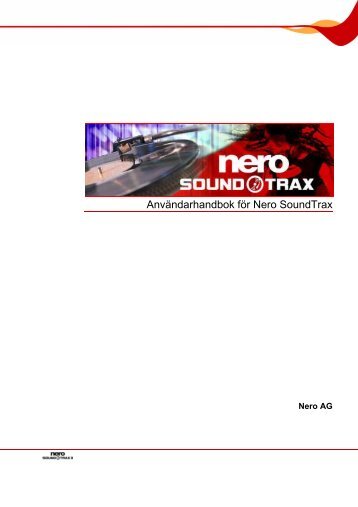 Nero SoundTrax - ftp.nero.com