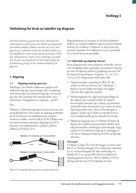 Veiledning for bruk av tabeller og diagram Vedlegg 5