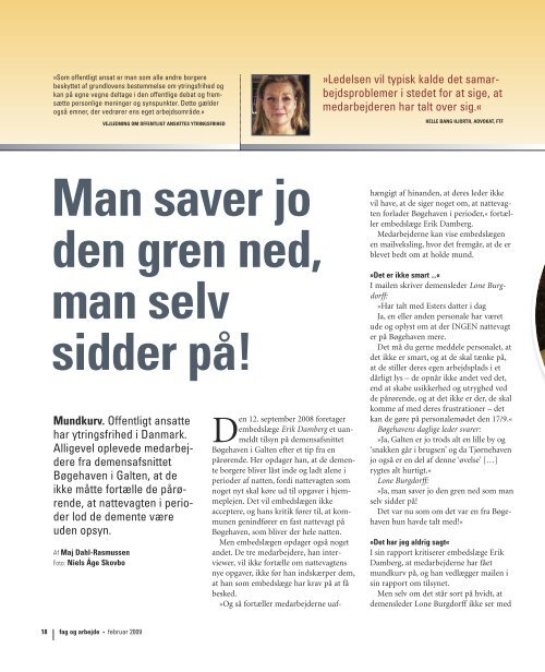 Medarbejderne skulle holde mund