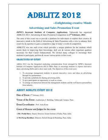 ADBLITZ 2012 - JSPM