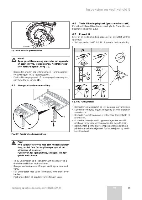 Installasjon ecoTEC plus - Vaillant