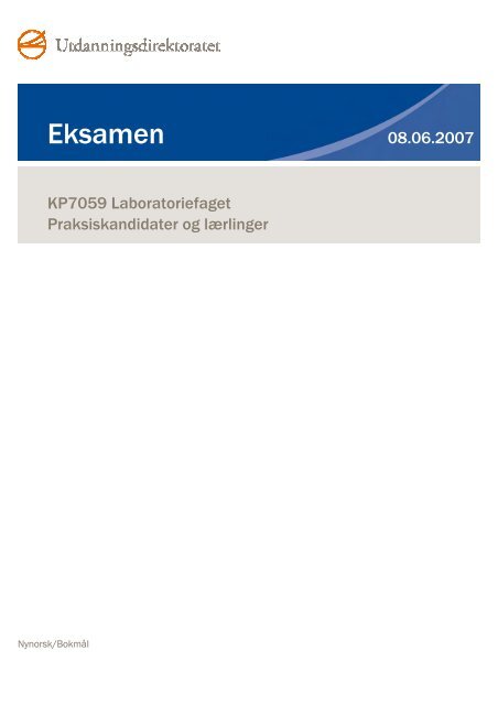 Eksamensoppgaver V07 - Udir.no