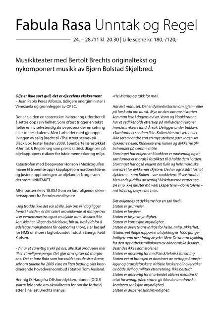 Program høsten 2010 - Black Box Teater