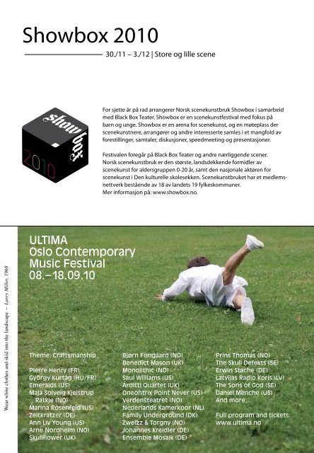 Program høsten 2010 - Black Box Teater