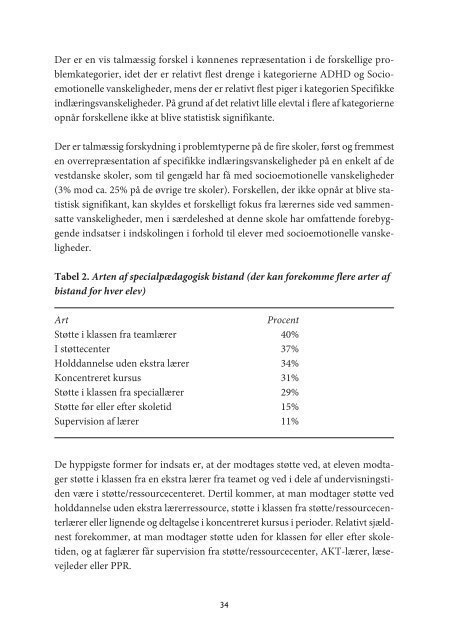 Effekter af specialundervisningen