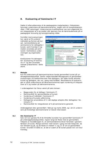 Evaluering af ITMF - ressourcer-it