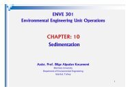 Sedimentation CHAPTER: 10 Sedimentation