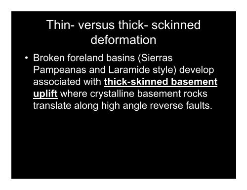 Tectonics and sedimentation