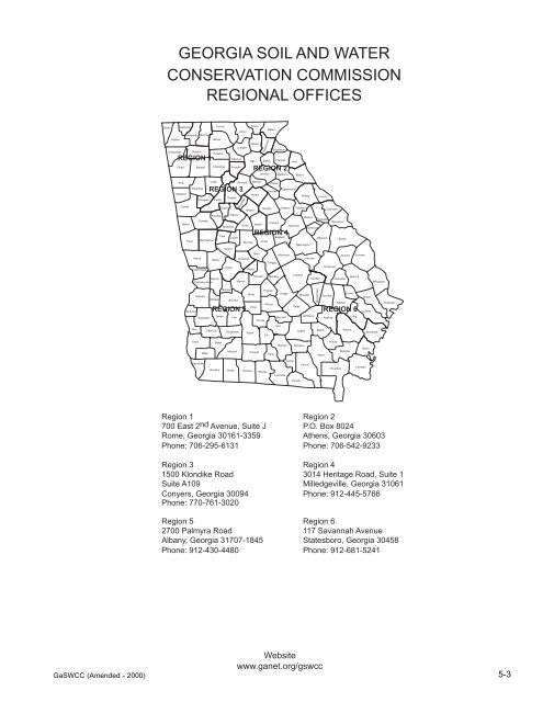 GREEN BOOK - Georgia Soil and Water Conservation Commission