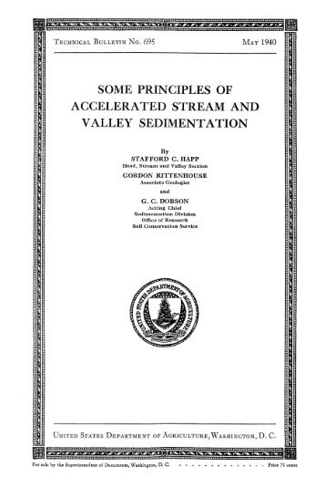 some principles of accelerated stream and valley sedimentation