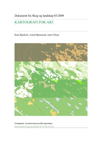 KARTOGRAFI FOR AR5 - Skog og landskap
