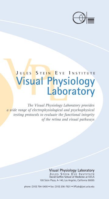 Visual Physiology Laboratory - Jules Stein Eye Institute