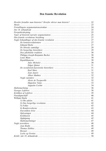 Den franske Revolution. Diskussionsoplæg og kronologi. - akira.ruc.dk