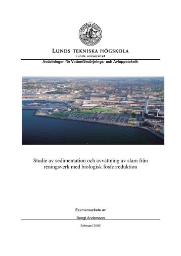 Exjobb final version - VA-teknik, LTH - Lunds Tekniska Högskola