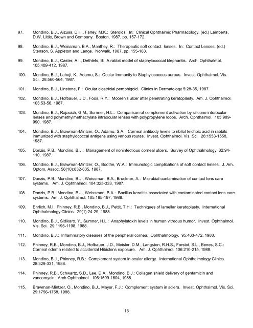 CURRICULUM VITAE - Jules Stein Eye Institute