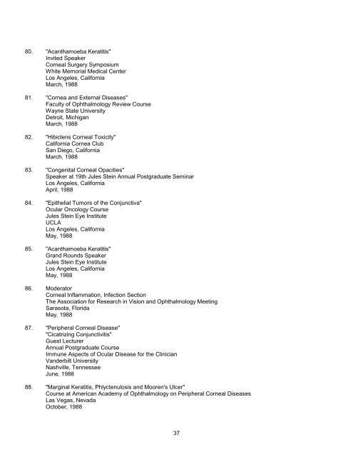 CURRICULUM VITAE - Jules Stein Eye Institute