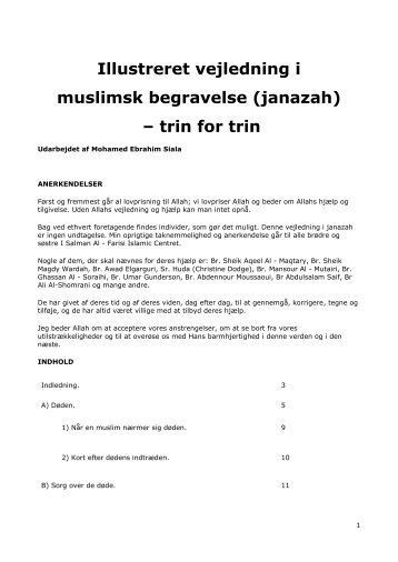 Illustreret vejledning i muslimsk begravelse (janazah) – trin for trin