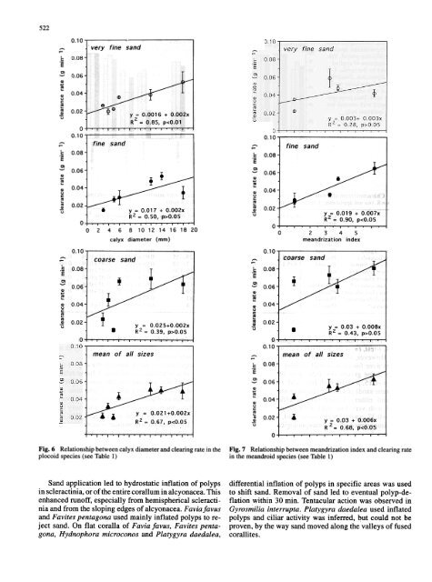 Effects of sand deposition on scleractinian and alcyonacean corals