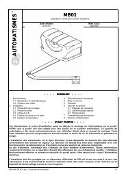 programation des cartes d'automatisme de portail ... - Eclats antivols