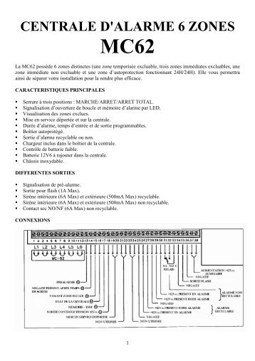 CARACTERISTIQUES PRINCIPALES - JR International