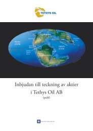 Tehtys Oil börsintro montage - Tethys Oil