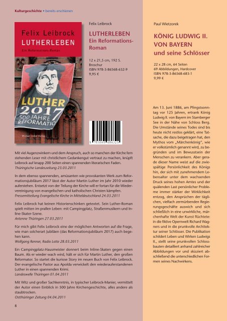 Bücher siehe unter: www.imhof-verlag.de - Michael Imhof Verlag