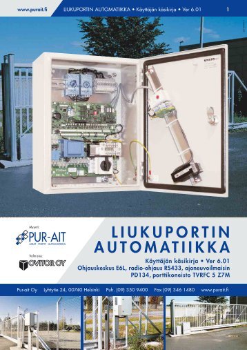 Liukuportin automatiikka - Pur-Ait Oy