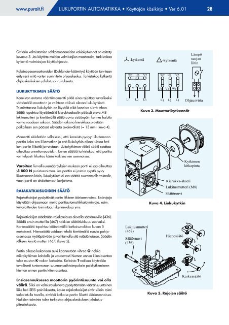 Liukuportin automatiikka - Pur-Ait Oy