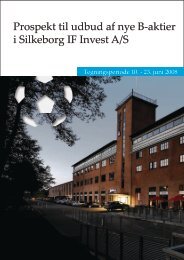 Prospekt til udbud af nye B-aktier i Silkeborg IF Invest A/S