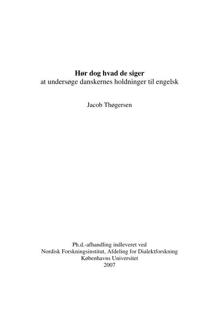 Hør dog hvad de siger - Note-to-Self: Trials & Errors