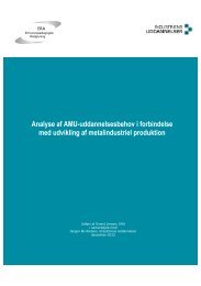 Analyse af AMU-uddannelsesbehov i metalindustriel produktion