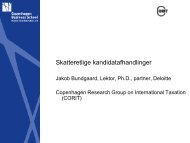 Skatteretlige kandidatafhandlinger - Corit Academic