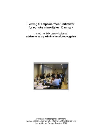 Forslag til empowerment-initiativer for etniske minoriteter i ... - PMD