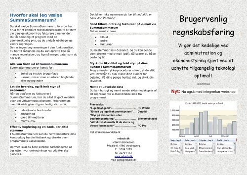 Brugervenlig regnskabsføring - SummaSummarum