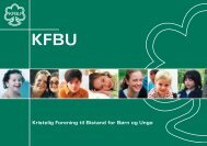 KFBU's folder - Kristelig Forening til Bistand for Børn og Unge