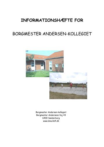 informationshæfte for borgmester andersen-kollegiet - Kollegiernes ...