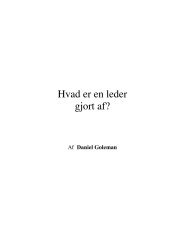 Hvad er en leder gjort af? - Alsted Consulting