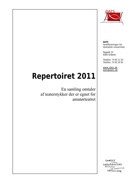Repertoiret 2011 - DATS