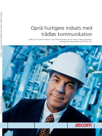 Trådløs kommunikation til industrien - Ascom Danmark