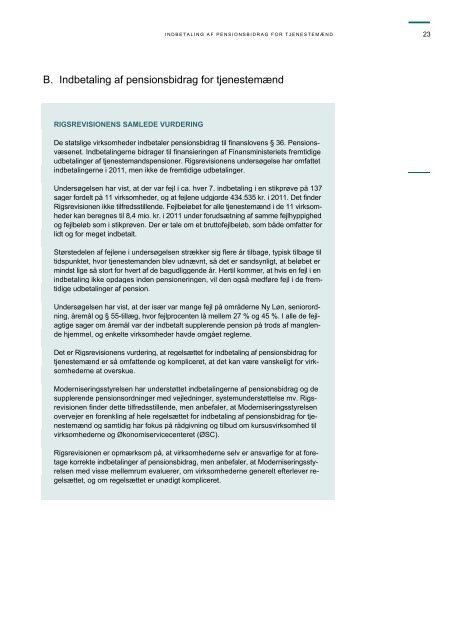 Hent beretningen her (pdf) - Rigsrevisionen