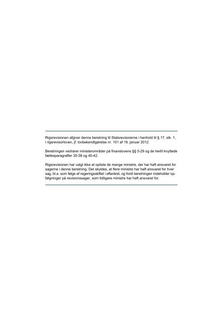 Hent beretningen her (pdf) - Rigsrevisionen