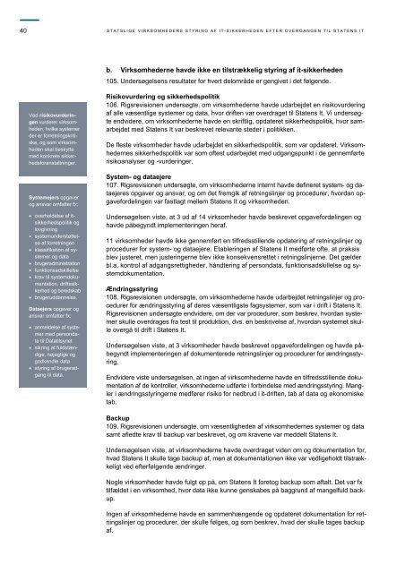 Hent beretningen her (pdf) - Rigsrevisionen
