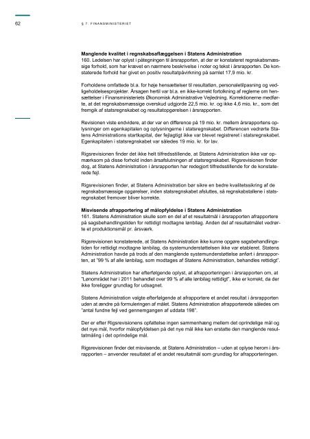 Hent beretningen her (pdf) - Rigsrevisionen