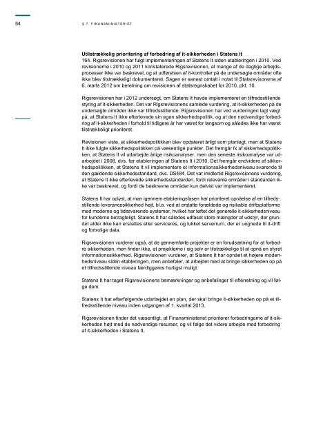 Hent beretningen her (pdf) - Rigsrevisionen