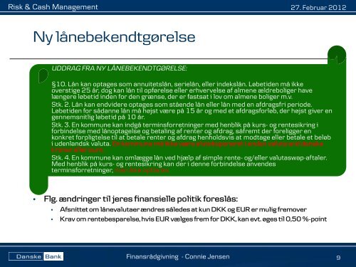 120227 låneportefølje - præsentation til økonomiudvalg - Faaborg ...