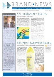 Brandnews 13 / Juni 2006 - CCL Label