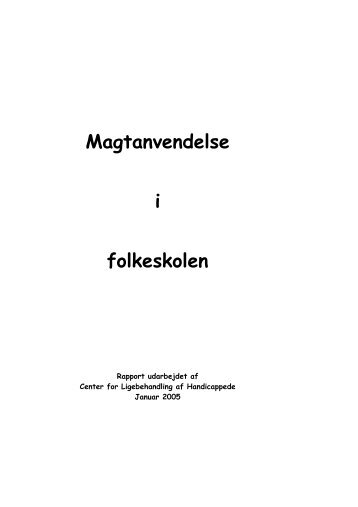 Magtanvendelse i folkeskolen - Børnerådet