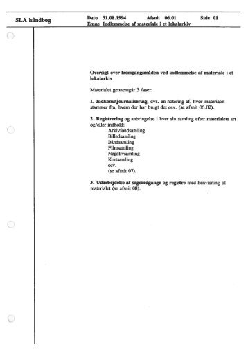 SLAs principper for indkomstjournalisering og registrering