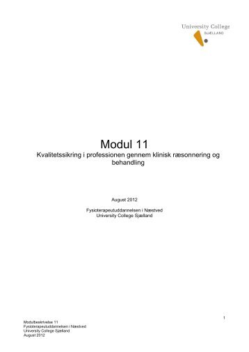 Download modulbeskrivelsen - University College Sjælland